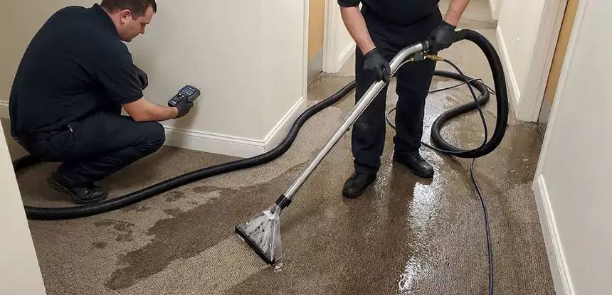 Basement Flooded Carpet Soaked Recovery in Waleska